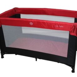 לול לתינוק מתקפל לקמפינג וטיולים כולל מזרן גב קשיח, תיק נשיאה מידה פנימית 120/60 ס"מ, צבע אדום