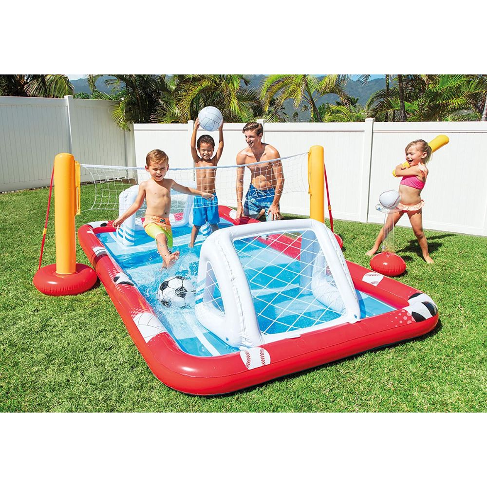 בריכת פעילות מגרש ספורט לילדים דגם 57147 מבית INTEX במידות 325X267X102ס"מ – תמונה 2