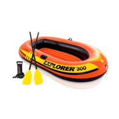 סירת EXPLORER 300 מתנפחת לים ולבריכה דגם 58332 כולל משוטים ומשאבה מבית INTEX.