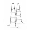 סולם לבריכה ביתית עד גובה 1.07 מטר – INTEX 28065 | סולם מתכת יציב עם מדרסים נגד החלקה
