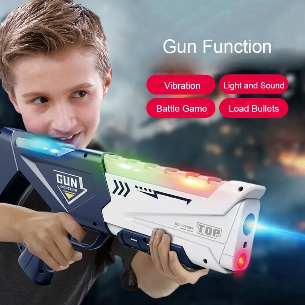 ערכת לייזר טאג צעצוע לילדים – רובה ואפוד רוטט, טווח 15 מטר עם אור וצליל | גיל 6+ – תמונה 2