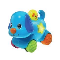 כלב אורות לחץ וסע – צעצוע אורקולי עם תנועה, מנגינות ואורות מהבהבים