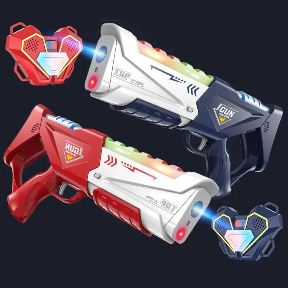 ערכת לייזר טאג צעצוע לילדים – רובה ואפוד רוטט, טווח 15 מטר עם אור וצליל | גיל 6+ – תמונה 3