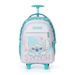 תיק טרולי לגן קל גב – stitch  טורקיז