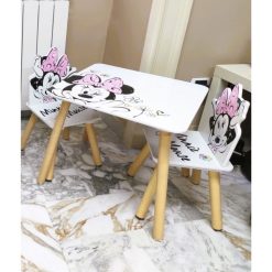 Alternative view of סט שולחן וכיסאות לילדים מעץ בעיצוב מיני מאוס – מושלם לחדר הילדים