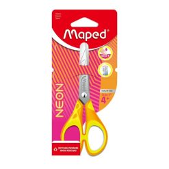 מספריים בטיחותיות לילדים – Maped Pulse ניאון 13 ס"מ