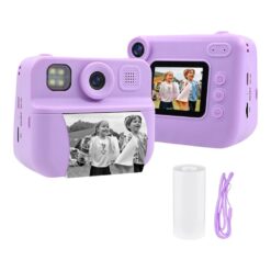 מצלמה דיגיטלית לילדים – מדפיסה תמונות עם מסך צבעוני, צילום וידאו וצביעה יצירתית