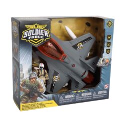 Alternative view of מטוס משחק לילדים עם אורות וצלילים ודמות חייל – סט דמיון אינטראקטיבי מגיל 3+