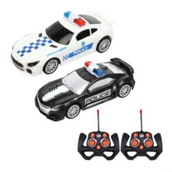 מארז כפול כיף כפול – צמד מכוניות משטרה על שלט MACHINA