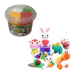 Alternative view of סופר קליי צבעוני לילדים – 4 צבעי בצק קלים לעיצוב