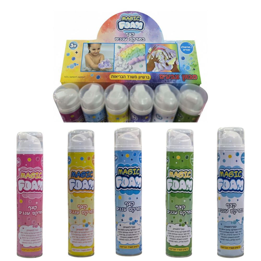Magic Foam קצף יצירה ריחני במגוון צבעים – מרקם עננים לחוויה חושית ויצירתית