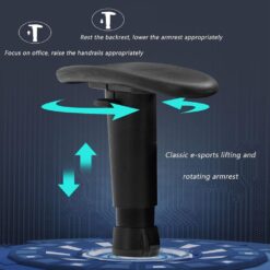 Alternative view of כיסא גיימינג מקצועי ארגונומי עם עור PU נושם ותמיכה לגב וצוואר במגוון צבעים