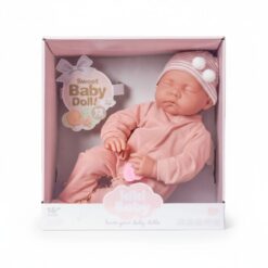 בובת תינוקת ריאליסטית 40 ס"מ - צלילים אינטראקטיביים ומוצץ