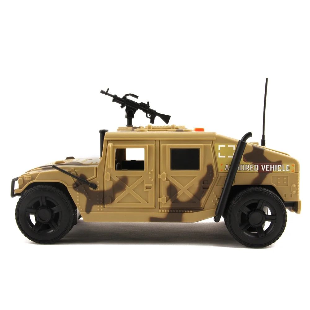 ג'יפ האמר צבאי לילדים עם אורות, צלילי קרב ודלתות נפתחות