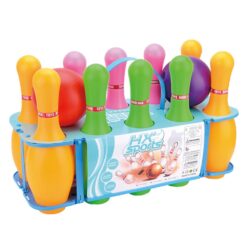 סט באולינג ענק וצבעוני לילדים: חיילים בגובה 30 ס"מ מפלסטיק קל