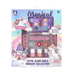 ערכת איפור חד קרן קסומה – סט צבעים ונצנצים חלומי לילדות