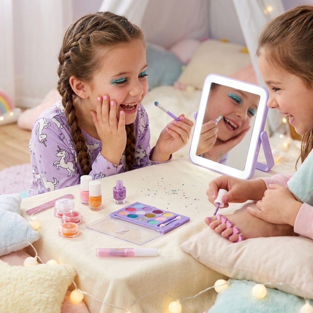 ערכת איפור חד קרן קסומה – סט צבעים ונצנצים חלומי לילדות – תמונה 2