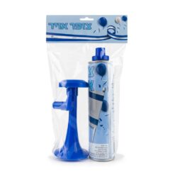 צופר אוויר ידני עוצמתי עם מיכל – מושלם למסיבות, אירועי ספורט ויום העצמאות