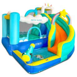 אגדת חד הקרן: פארק מים מתנפח 6 ב-1 | Doctoer Dolphin 73056T