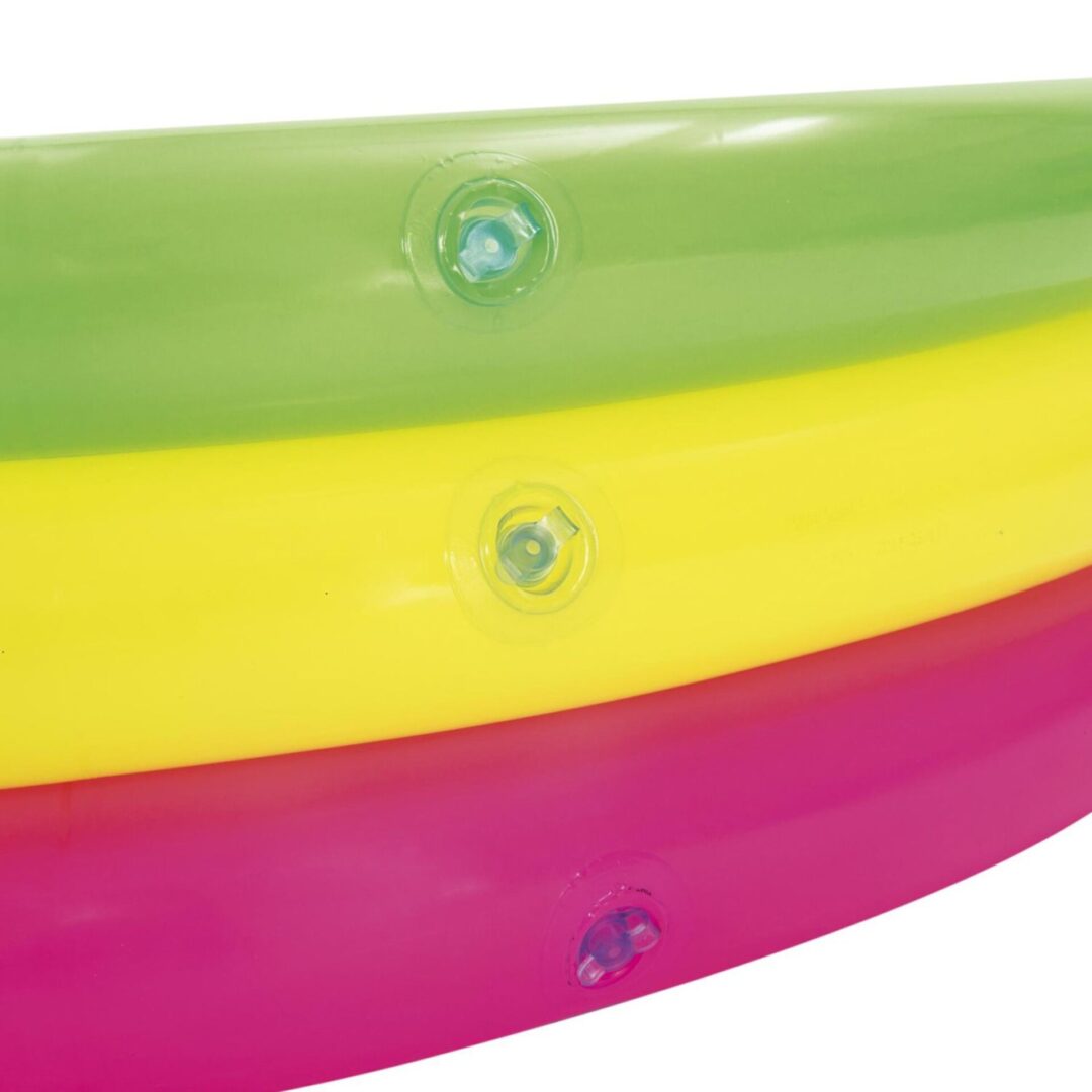 בריכת שכשוך צבעונית – קוטר 102 ס"מ עם תחתית מתנפחת ורכה | Bestway 51104 – תמונה 3