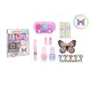 מארז יופי ואיפור "פרפר הקסם" לילדות | כולל צלליות, לקים ומדבקות