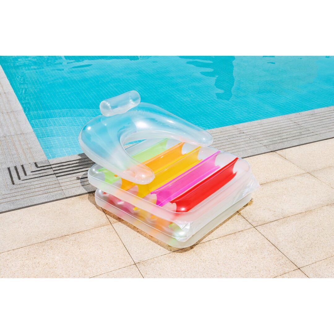 מזרן כורסה מתקפל לבריכה Bestway Summer Colors – מיטת שיזוף וכורסה במוצר אחד – תמונה 3
