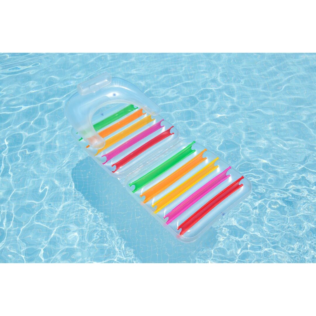 מזרן כורסה מתקפל לבריכה Bestway Summer Colors – מיטת שיזוף וכורסה במוצר אחד – תמונה 2