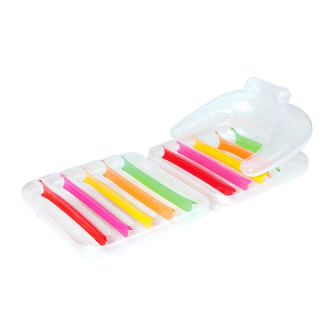 מזרן כורסה מתקפל לבריכה Bestway Summer Colors – מיטת שיזוף וכורסה במוצר אחד