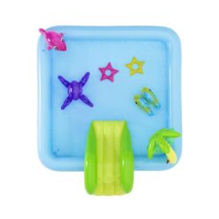 Alternative view of מרכז משחקי מים אקווריום – בריכה עם מגלשה וממטרה | Bestway Fantastic Aquarium 53052