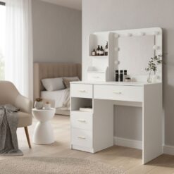 Alternative view of שידת איפור דגם מיקה – עיצוב מודרני, תאורת LED ונוחות מקסימלית