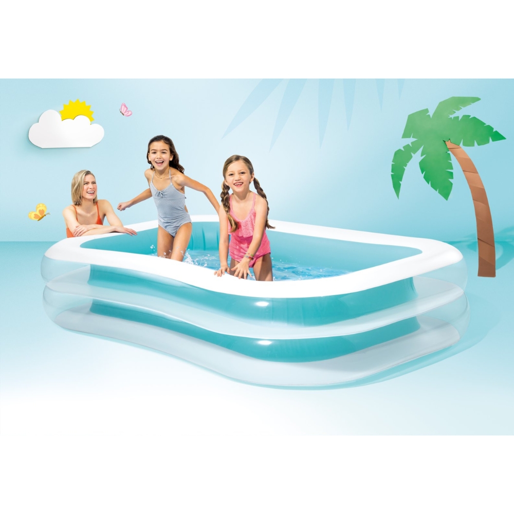 בריכה מתנפחת משפחתית מלבנית דגם 56483 – INTEX – תמונה 3