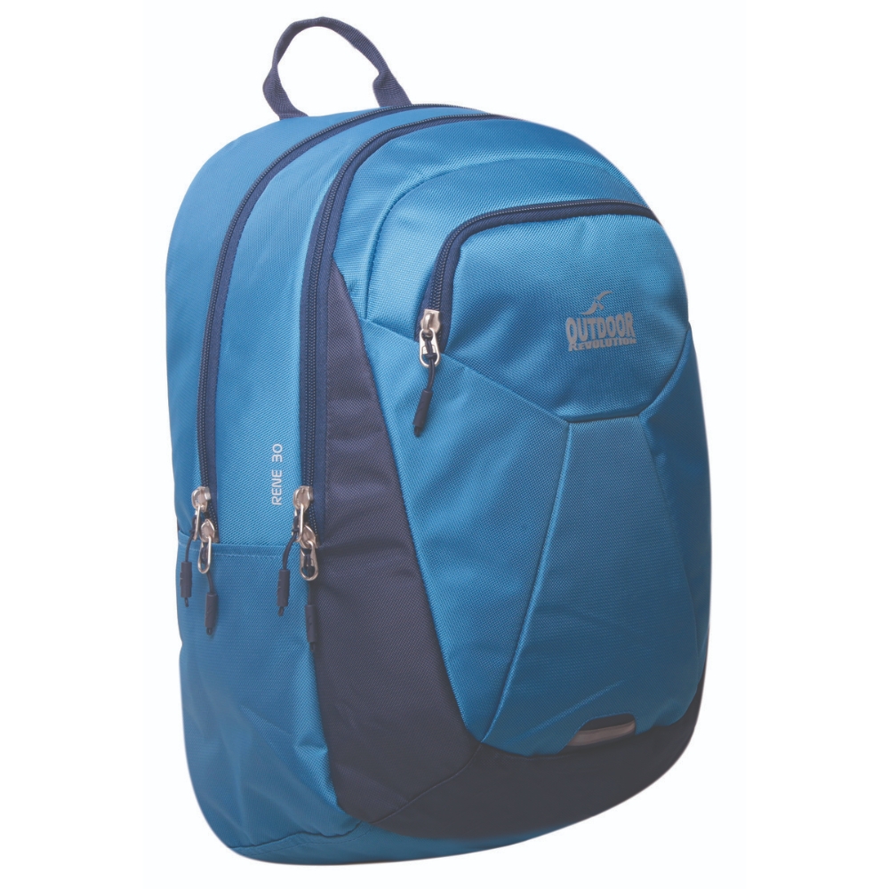 תיק גב Outdoor Rene 30 – טורקיז/נייבי מתרחב ואורטופדי