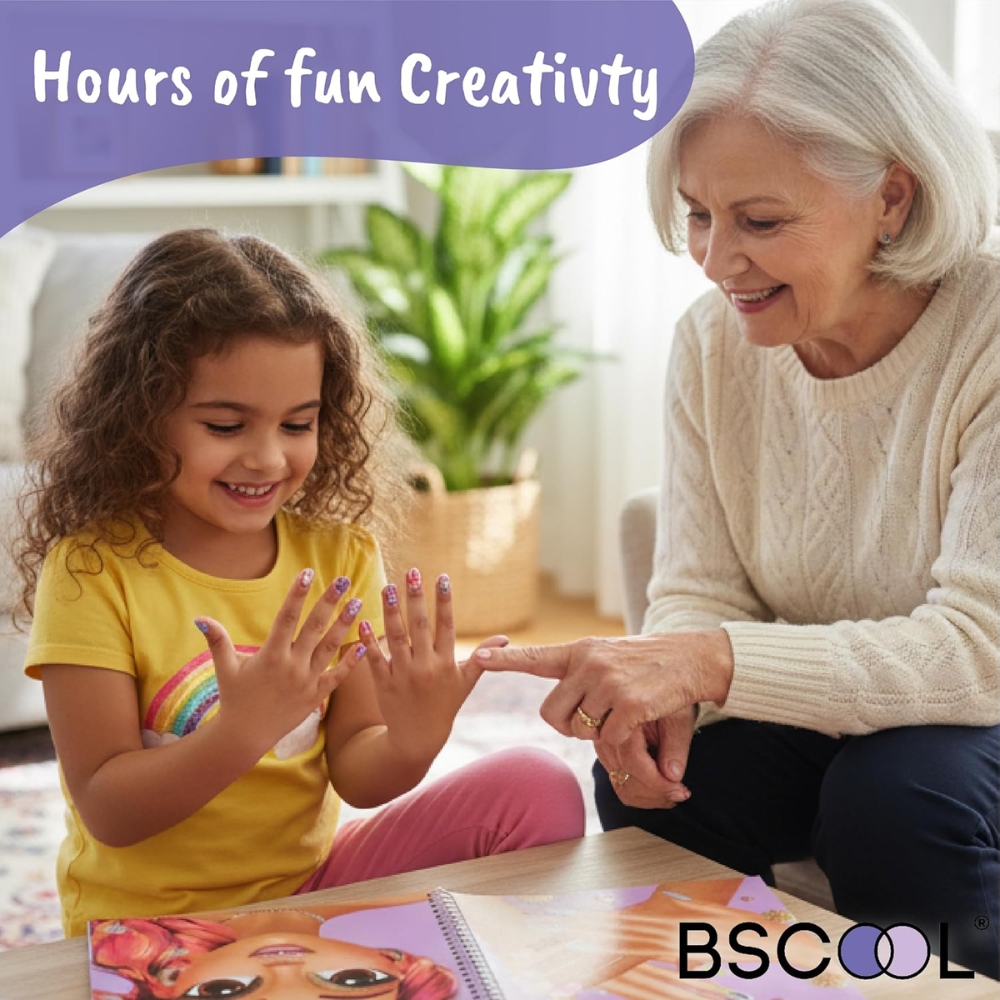 סטודיו ליופי: ספר מדבקות איפור וציפורניים – BSCOOL – תמונה 3