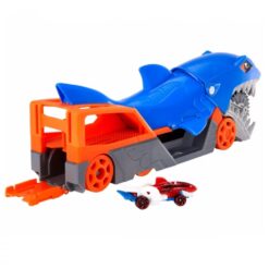 Alternative view of משאית כריש הוט ווילס בולעת מכוניות (Hot Wheels Shark Chomp Transport) כולל 4 מכוניות