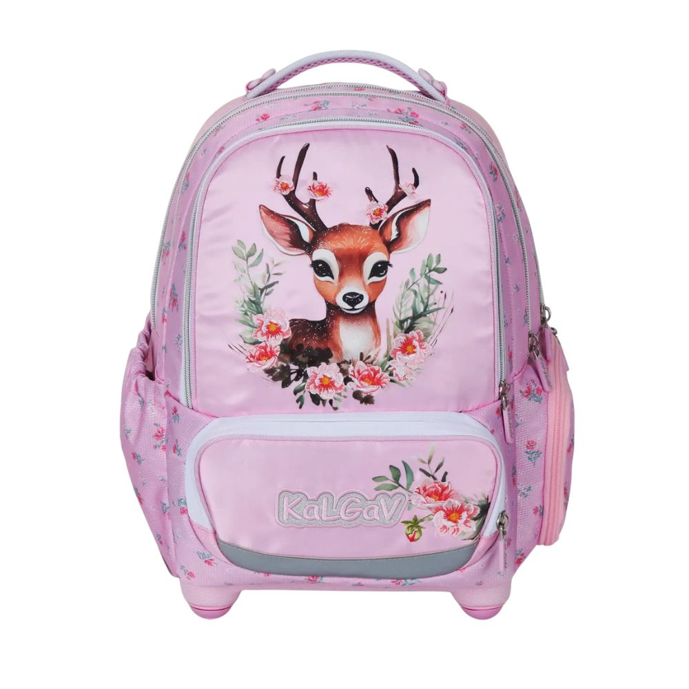 מארז Forest Deer קל גב X-FIX PACK – סט תיק גב אורתופדי מתרחב לבית הספר עם קלמר ואביזרים – תמונה 2