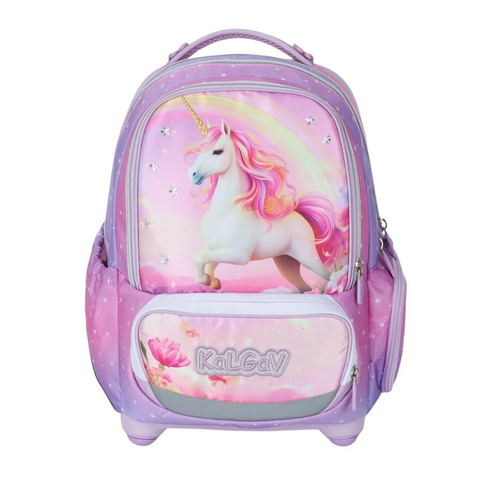 מארז Magical Unicorn קל גב X-FIX PACK – סט תיק גב אורתופדי מתרחב עם קלמר ואביזרים – תמונה 2