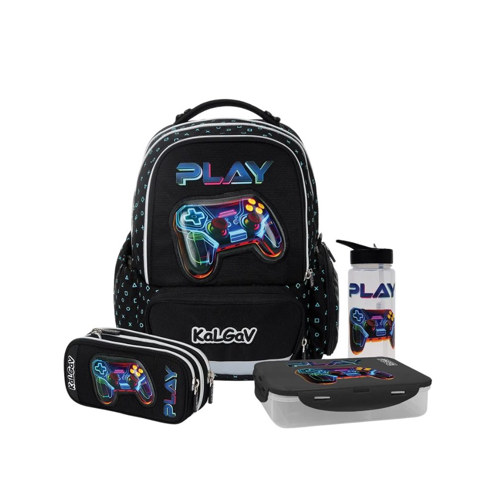 מארז Play קל גב X-FIX PACK – סט תיק גב אורתופדי מתרחב לבית הספר עם קלמר ואביזרים