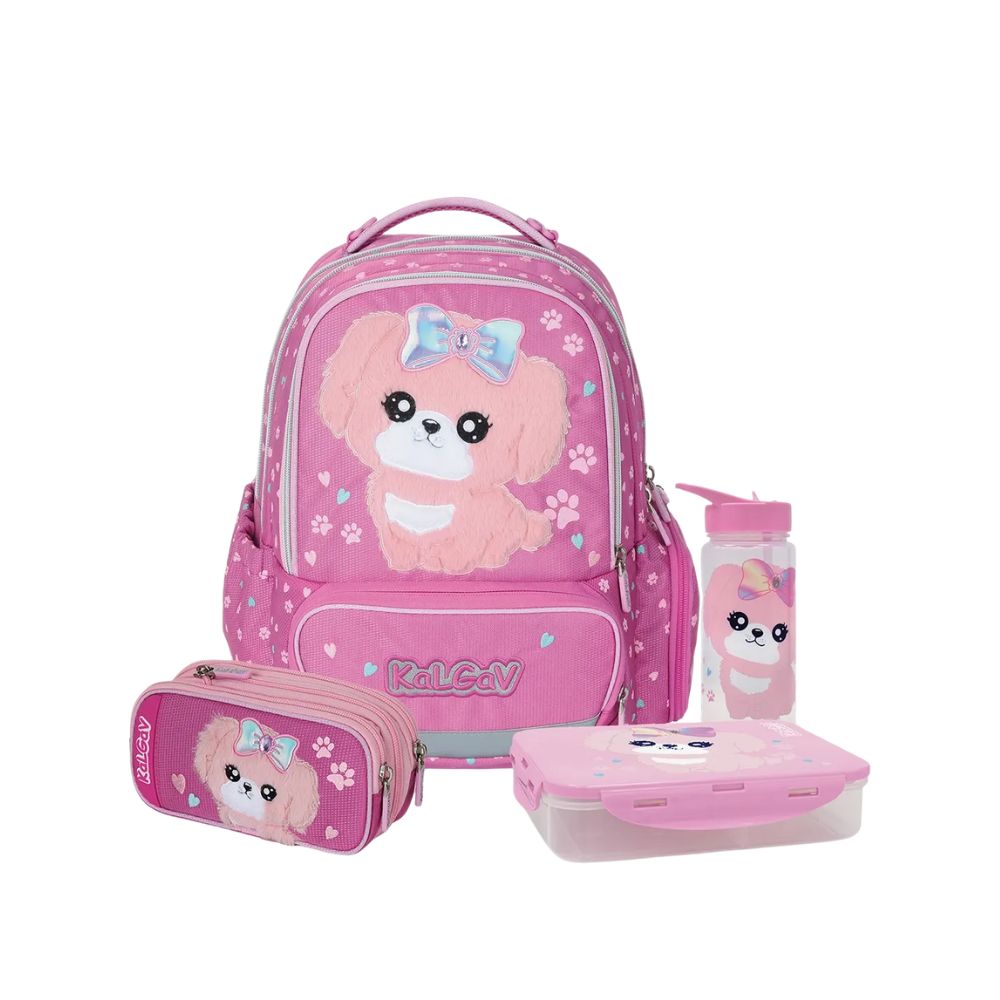 מארז Puppy קל גב X-FIX PACK – סט תיק גב אורתופדי מתרחב לבית הספר עם קלמר ואביזרים