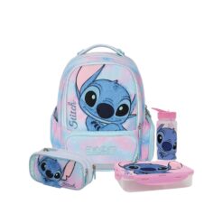 מארז Stitch קל גב X-FIX PACK – סט תיק גב אורתופדי מתרחב לבית הספר עם קלמר ואביזרים
