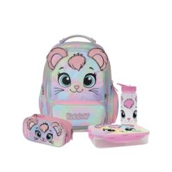 מארז Sweety קל גב X-FIX PACK – סט תיק גב אורתופדי מתרחב לבית הספר עם קלמר ואביזרים
