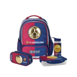 מארז ברצלונה קל גב X-FIX PACK FCB – סט תיק גב אורתופדי מתרחב עם קלמר ואביזרים