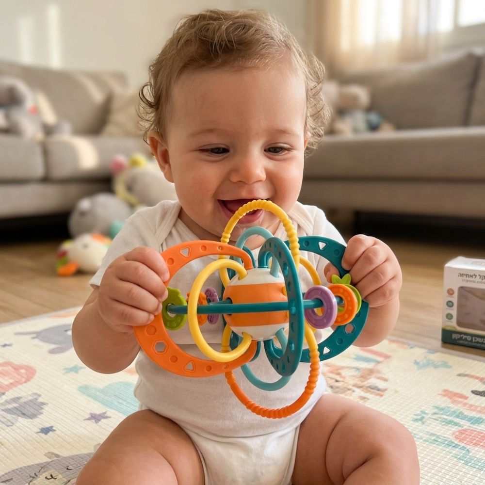 נשכן סיליקון גמיש ורעשן טבעות גדול – קל במיוחד לאחיזה מהרגע הראשון – תמונה 5