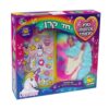 יומן סודי פרוותי חד קרן עם מדבקות ועט – ערכת יצירה וזיכרונות