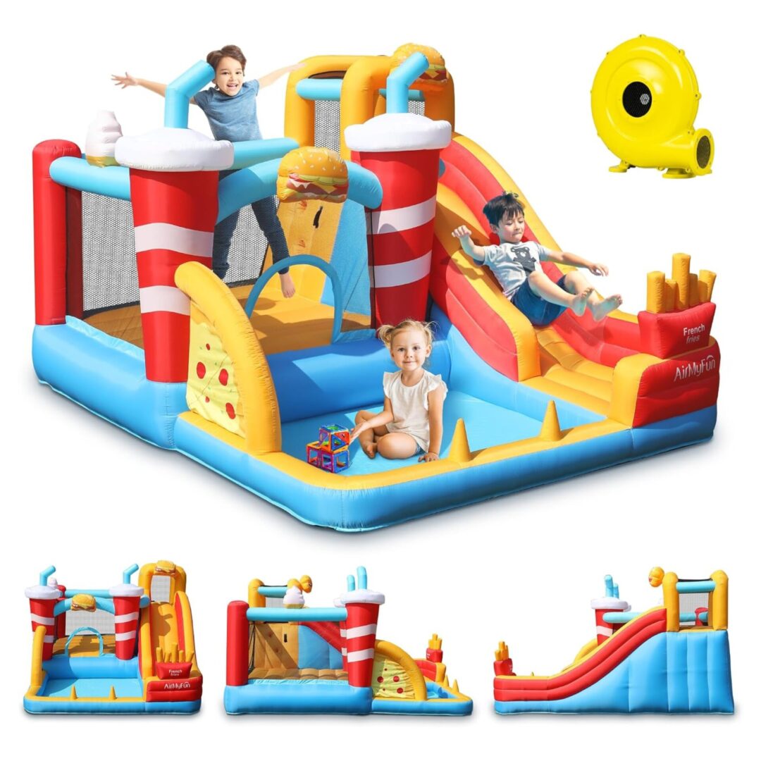 מתקן מתנפח מים AirMyFun דגם 82080 – פארק מים וקפיצה לחצר כולל מפוח! – תמונה 7