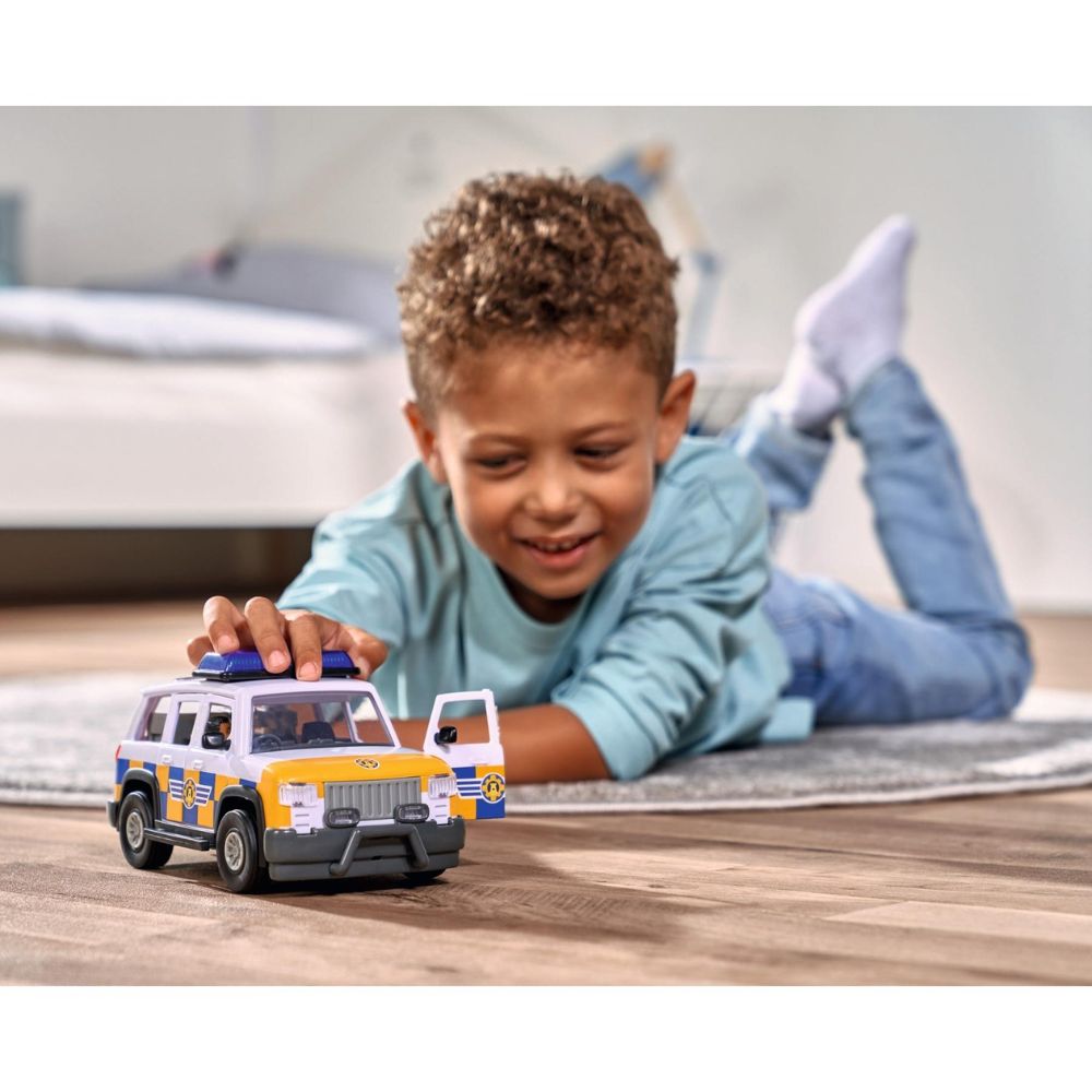 סמי הכבאי – רכב משטרתי 4X4 עם דמות מלקולם, אורות, צלילים ורמזור – תמונה 2