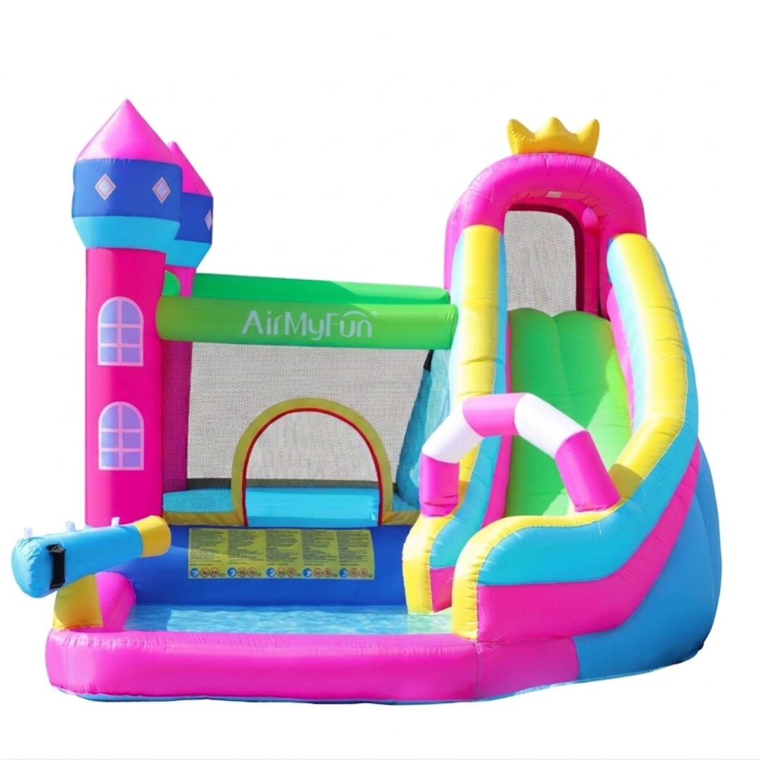 פארק מים מתנפח לחצר AirMyFun 82118 – מתחם קפיצה, מגלשה ובריכה לילדים