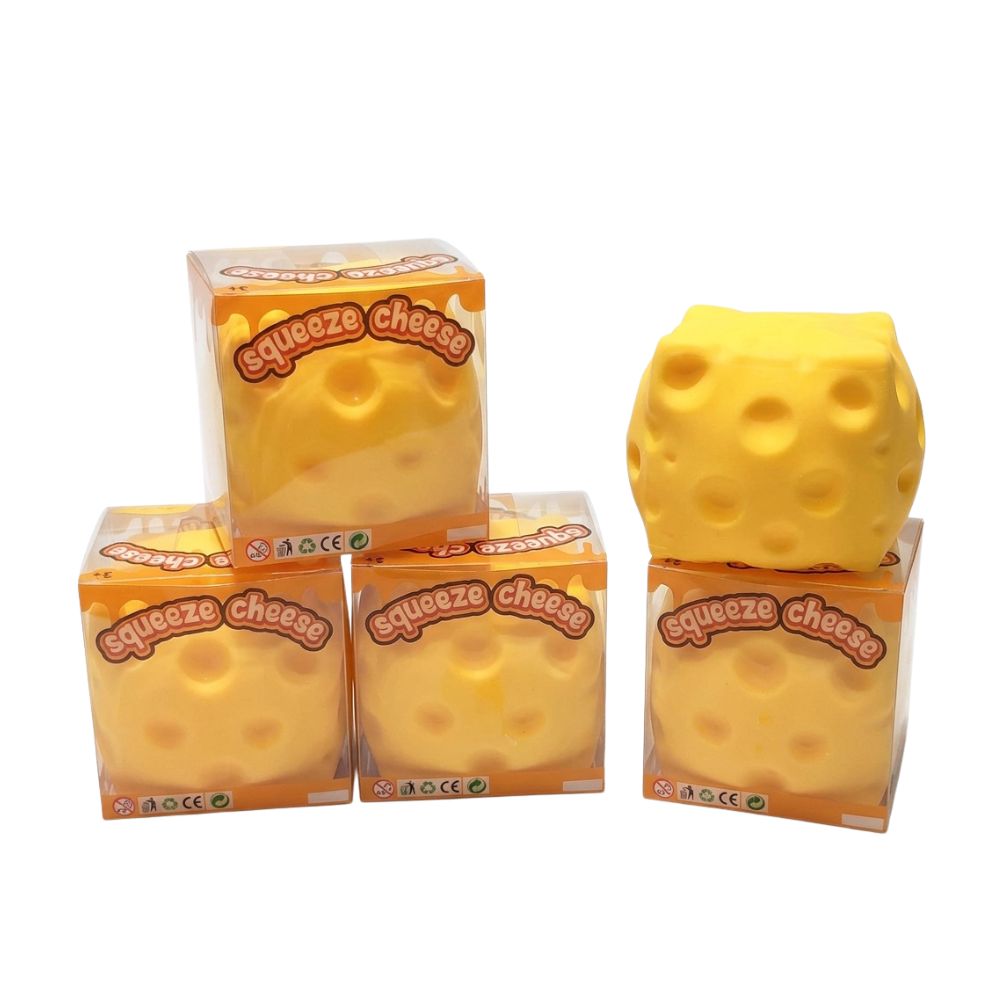 סקווישי גבינה צהובה ענק Mega Cheese – רך, מתוחכם וכיפי למעיכה