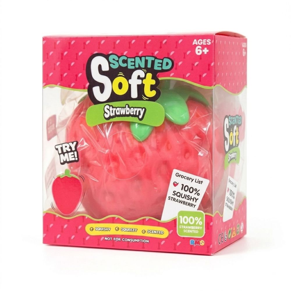 סקווישי תות ענק Mega Strawberry – רך וכיפי למעיכה