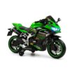 אופנוע ממונע לילדים קופי נינג'ה ZX-25R 12V עם גלגלי גומי ותאורת LED | ירוק