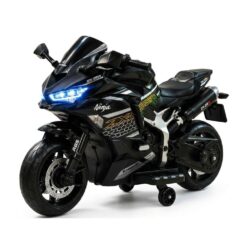 אופנוע ממונע לילדים קופי נינג'ה ZX-25R 12V עם גלגלי גומי ותאורת LED